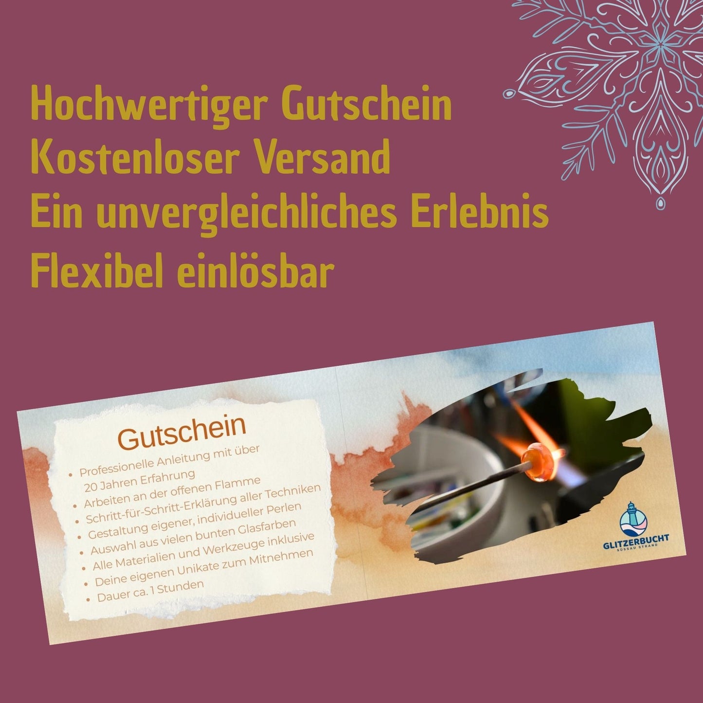 Gutschein: Glasperlen-Workshop