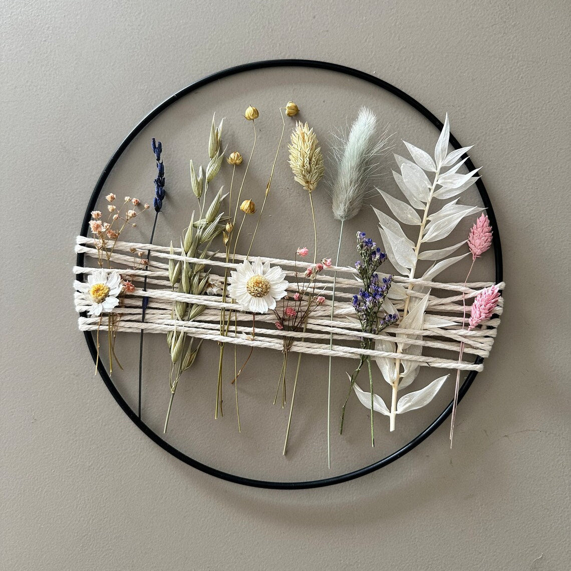 DIY Trockenblumen Fensterring